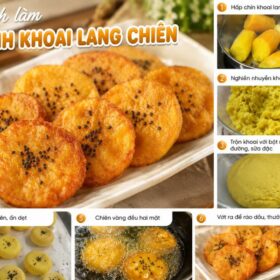 3+ cách làm bánh khoai lang chiên giòn rụm, thơm ngon