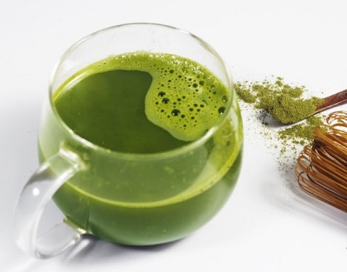 uống bột trà xanh nguyên chất mỗi ngày để giảm cân hiệu quả