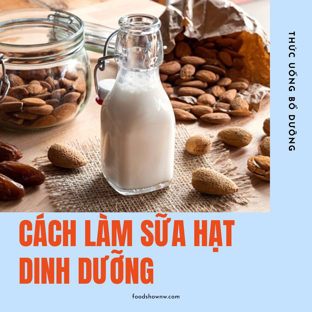 [Tổng Hợp] 11 cách làm sữa từ các loại hạt dinh dưỡng thơm ngon bổ dưỡng tại nhà